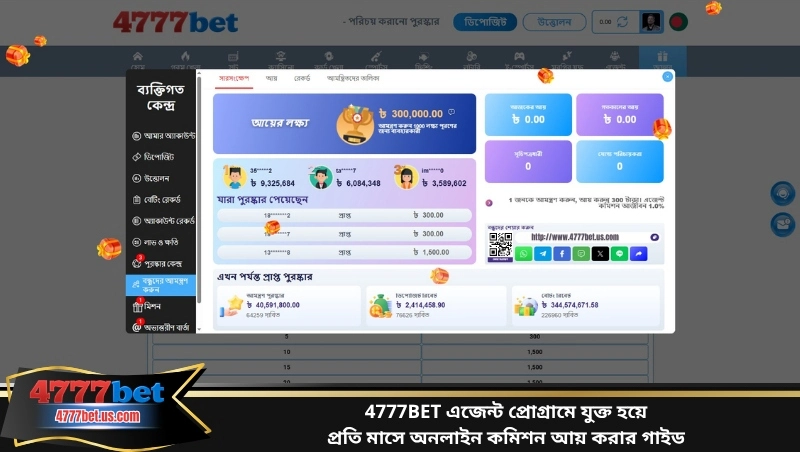 4777BET এজেন্ট প্রোগ্রামে যুক্ত হয়ে প্রতি মাসে অনলাইন কমিশন আয় করার গাইড