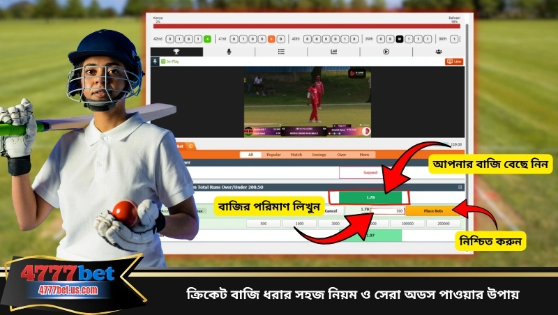 ক্রিকেট বাজি ধরার সহজ নিয়ম ও সেরা অডস পাওয়ার উপায়