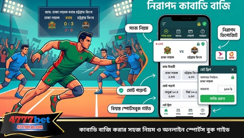 কাবাডি বাজি করার সহজ নিয়ম ও অনলাইন স্পোর্টস বুক গাইড
